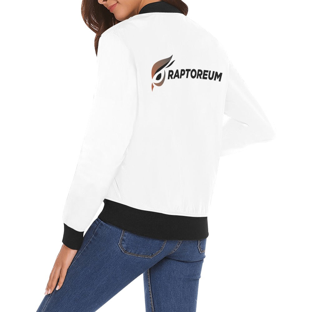 Classic Raptor All Over Print Bomber Jacket for Women