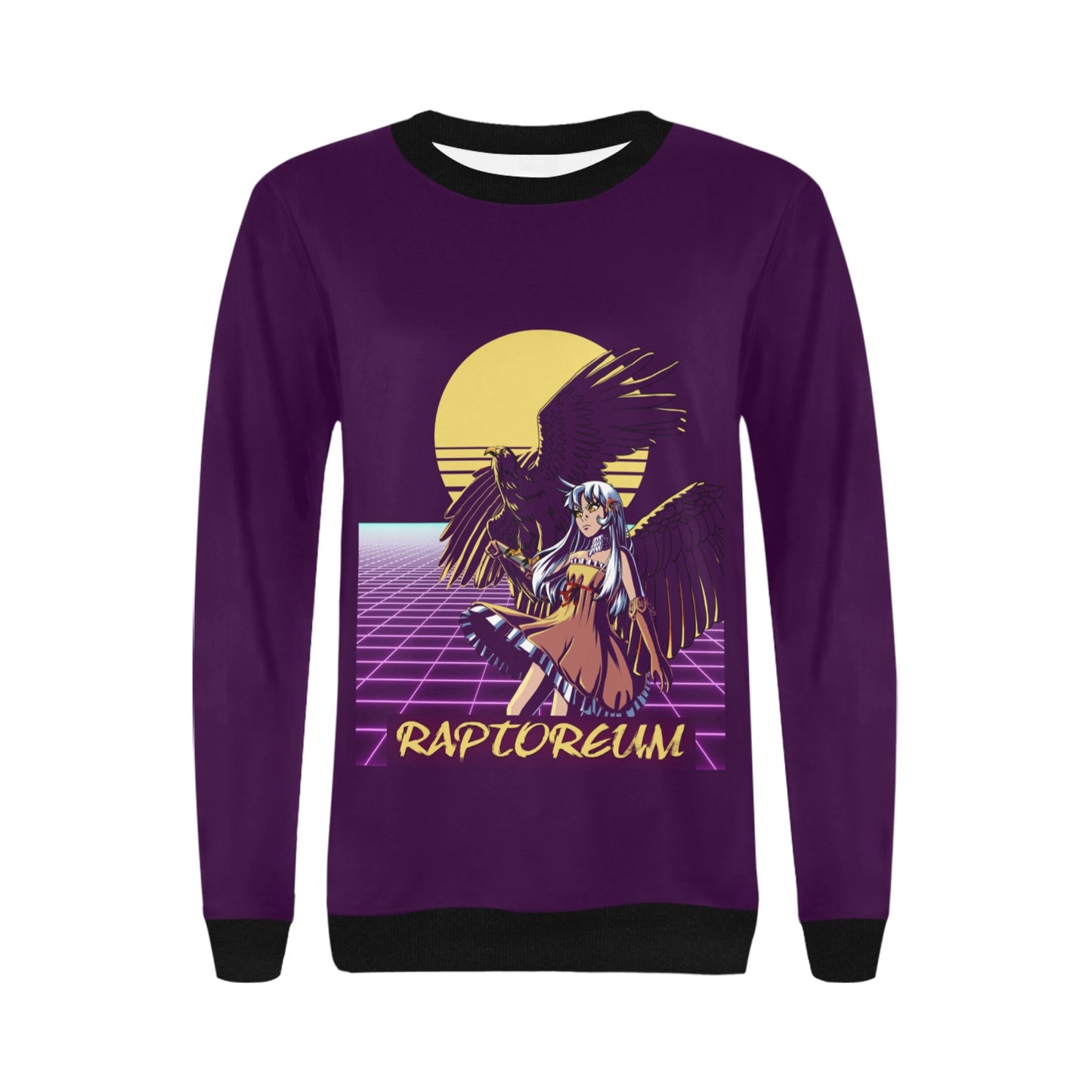 Women Purple Cypher Chan Raptor Sweater Black Accents