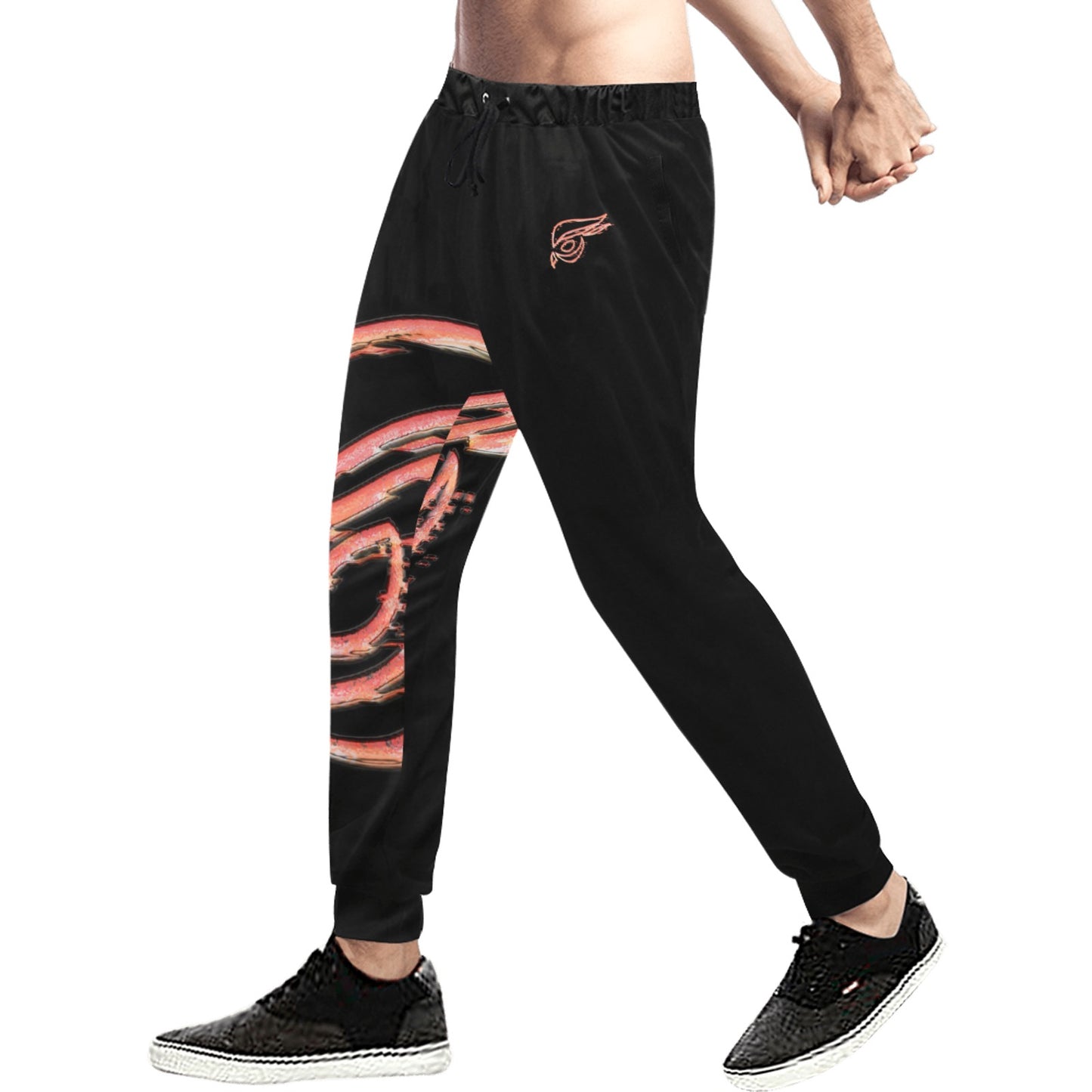 RTM Wrap Flame Logo Sweat Pants Men's All Over Print Sweatpants (Model L11)