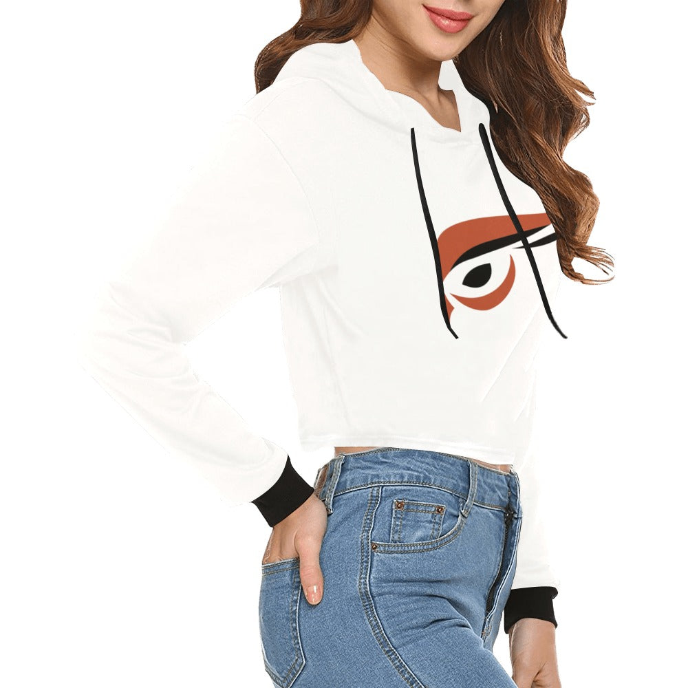 Classic Raptor Crop Hoodie for Women