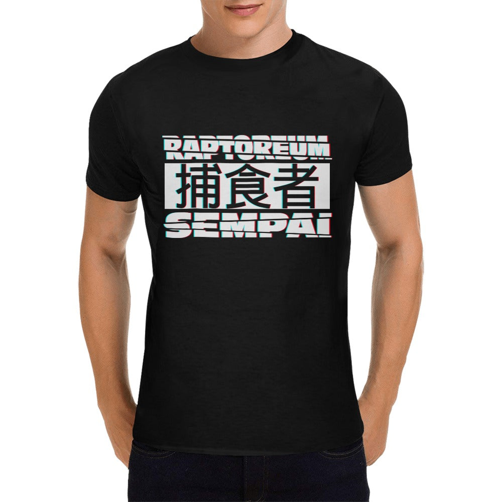 Raptoreum Men's SEMPAI Japanese Tee USA Shape