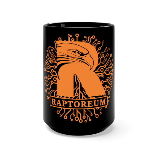 Raptoreum Black Ceramic Mug 15oz