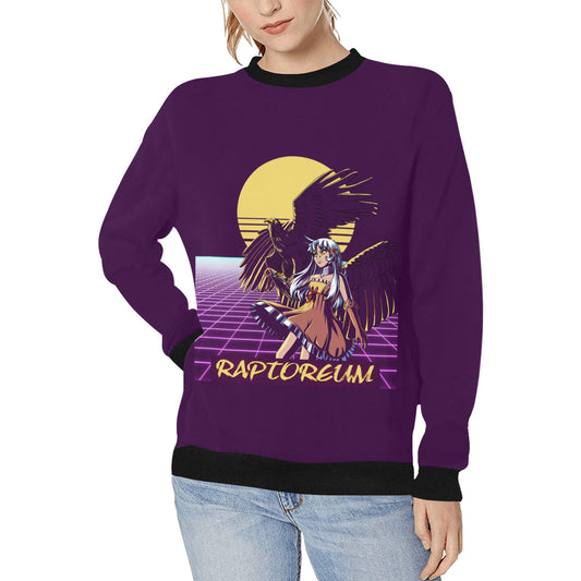 Women Purple Cypher Chan Raptor Sweater Black Accents