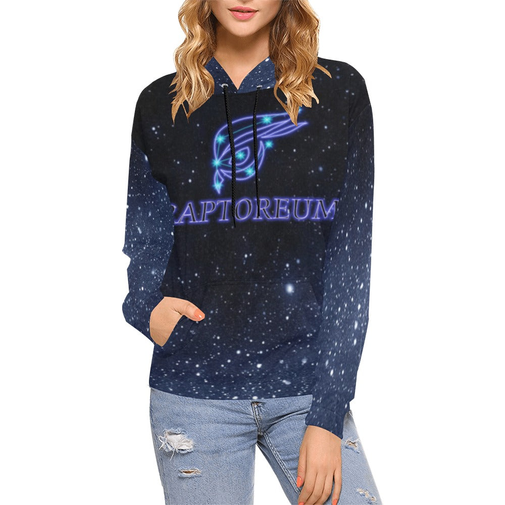 Womens Violet Mystical Raptor Hoodie