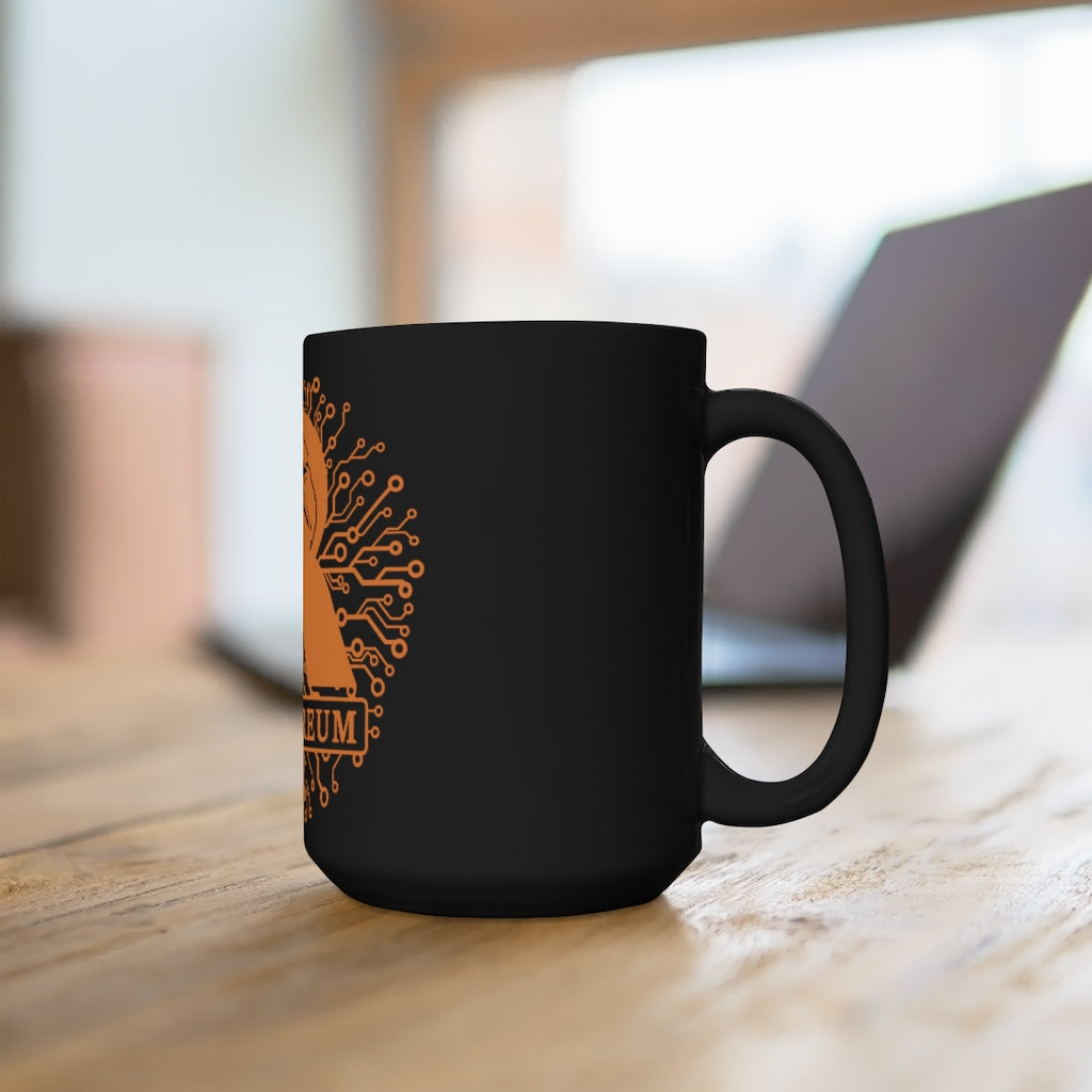 Raptoreum Black Ceramic Mug 15oz