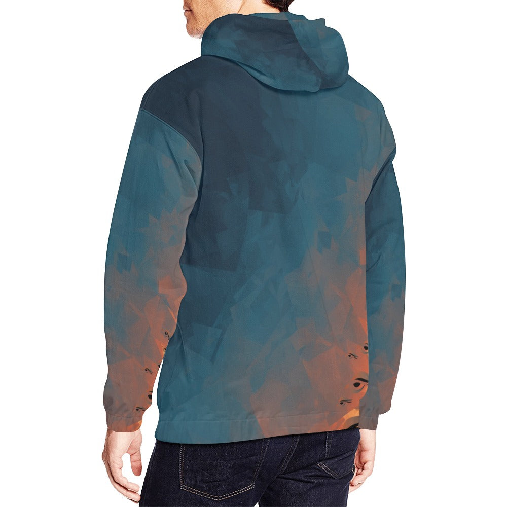 Cloud Raptor Wrap-around Hoodie All Over Print Hoodie for Men