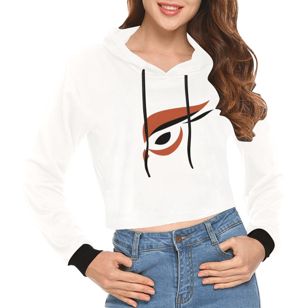 Classic Raptor Crop Hoodie for Women