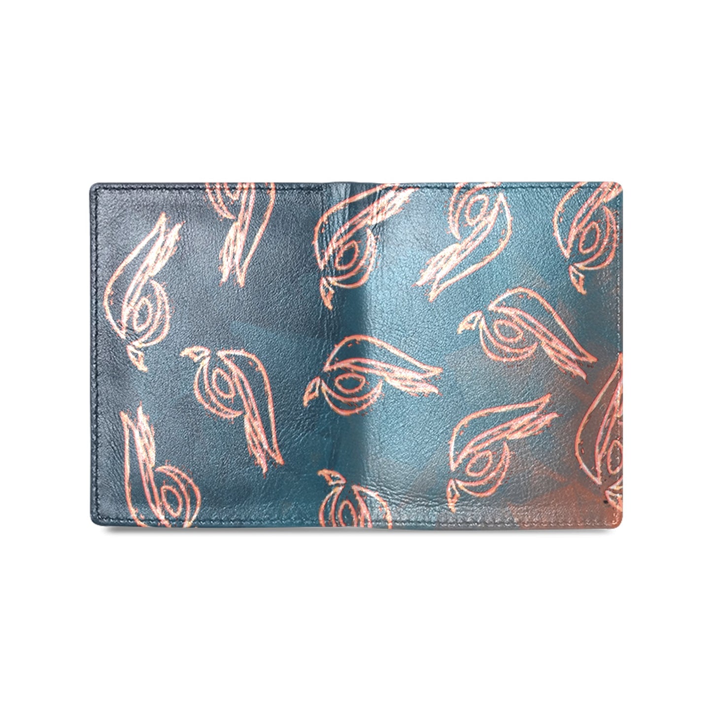 Flame Raptor Logo Mens Wallet Men's Leather Wallet